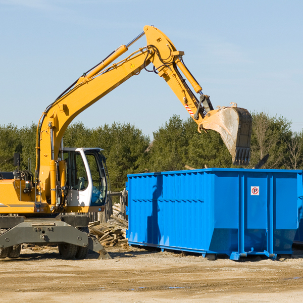 what size residential dumpster rentals are available in Fairfield Nebraska